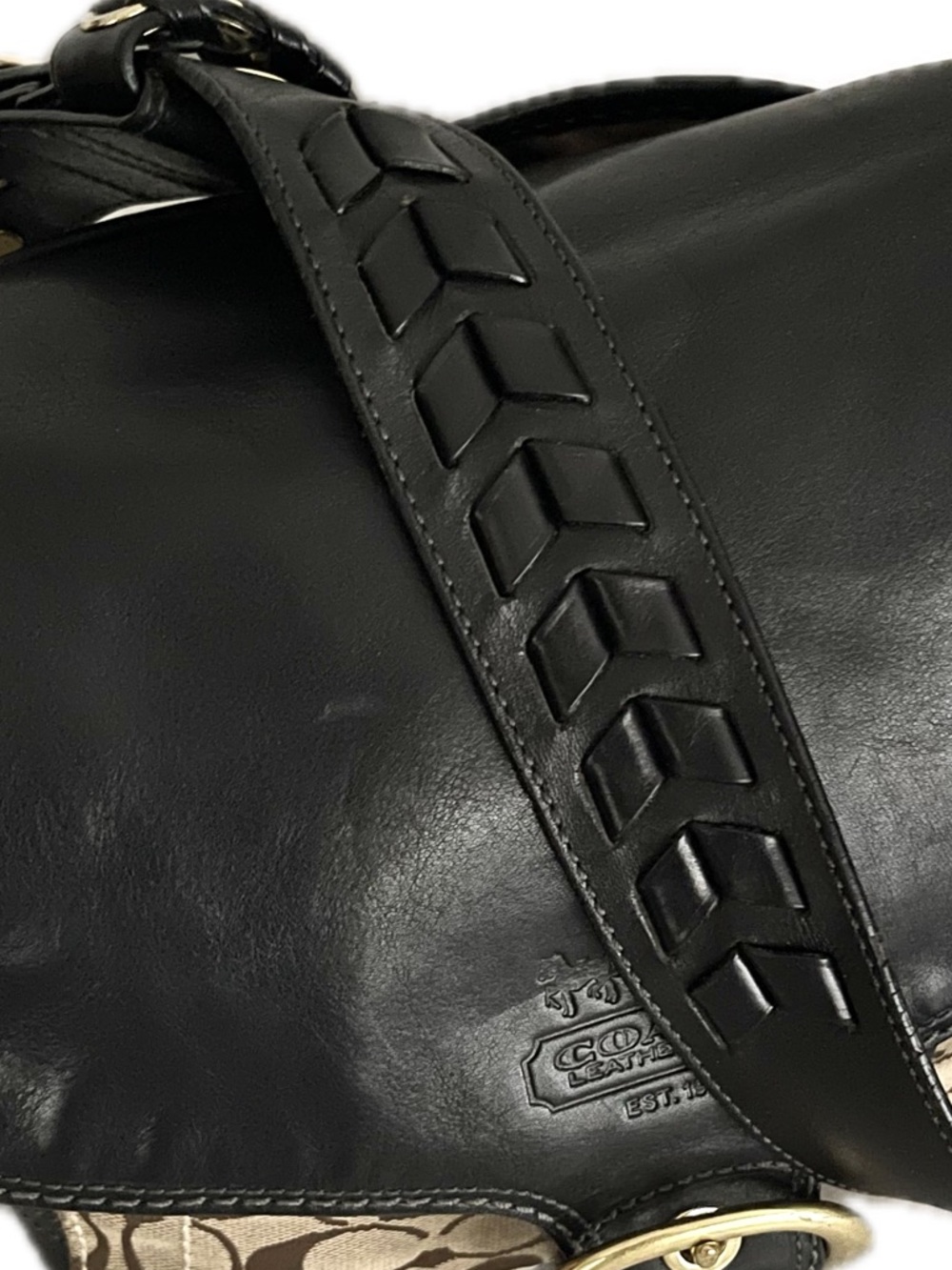 Coach Bleecker Legacy Signature Jacquard &  Leather Crossbody - Picture 5 of 15